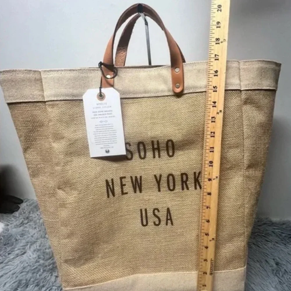 NWT! Apolis Global Citizen SOHO NEW YORK USA Market Bag Tote. OS - Picture 5 of 6